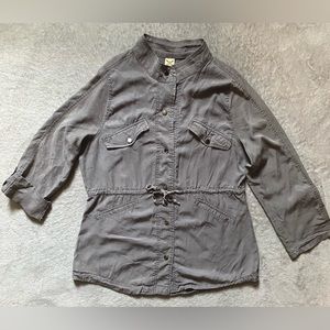 Gray lightweight army jacket